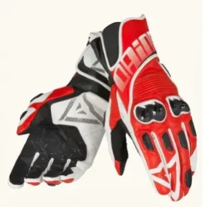Premium Dainese Crono Gloves Red White Black