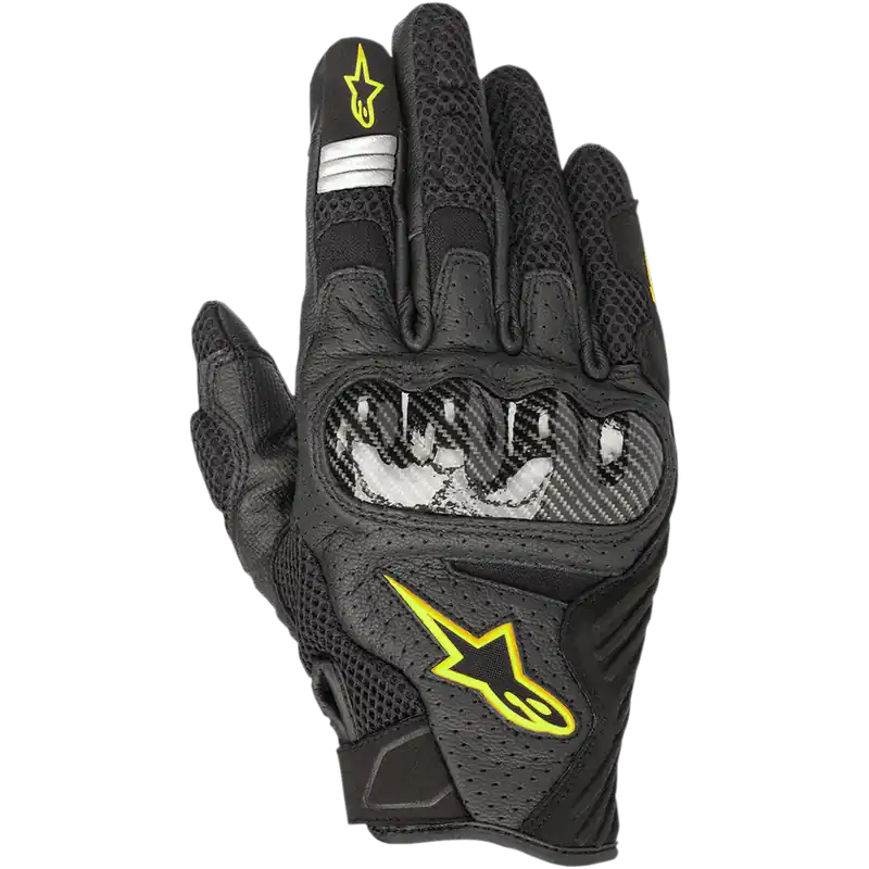 Alpinestars SMX-1 Air V2 gloves Black Yellow Fluo 155 Beperkt Aanbod
