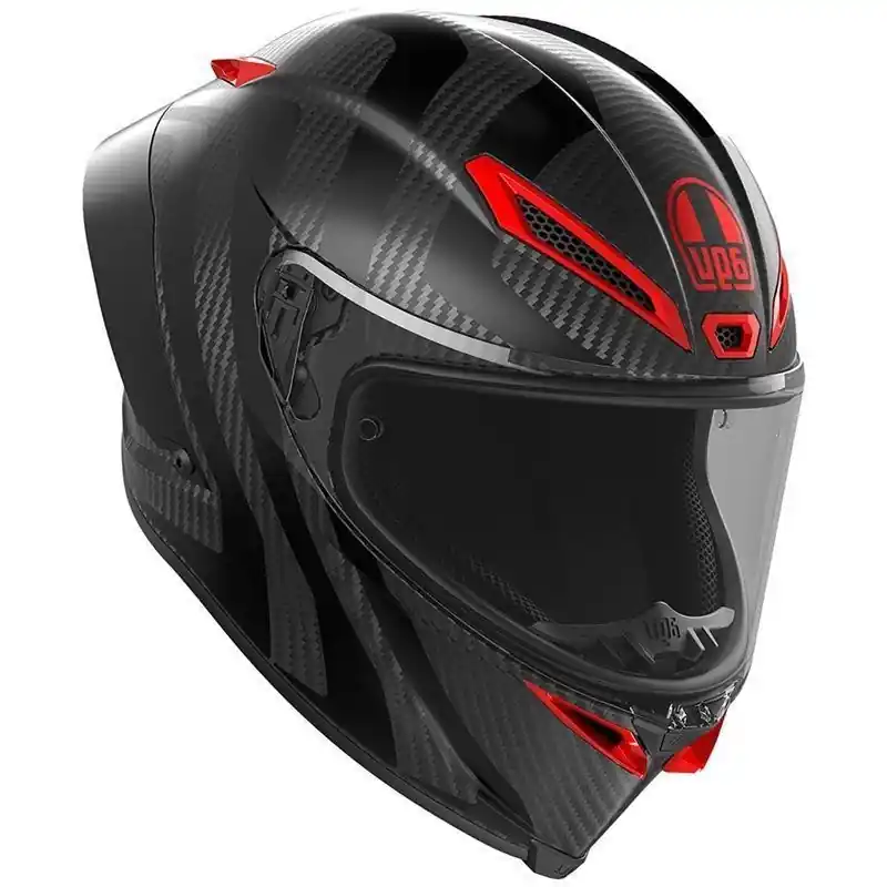 Snelle Levering AGV Pista GP RR E2206 Intrepido Matt Carbon Black Red 019