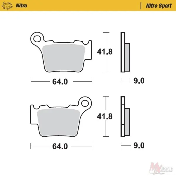 Hete Deal Moto-Master Achterremblokken ktm husq gasgas sherco Nitro