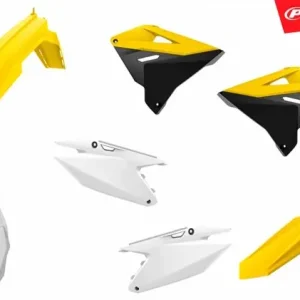 Polisport restyling plastic kit suzuki rm 125 250 01-07 Geel Gecertificeerd