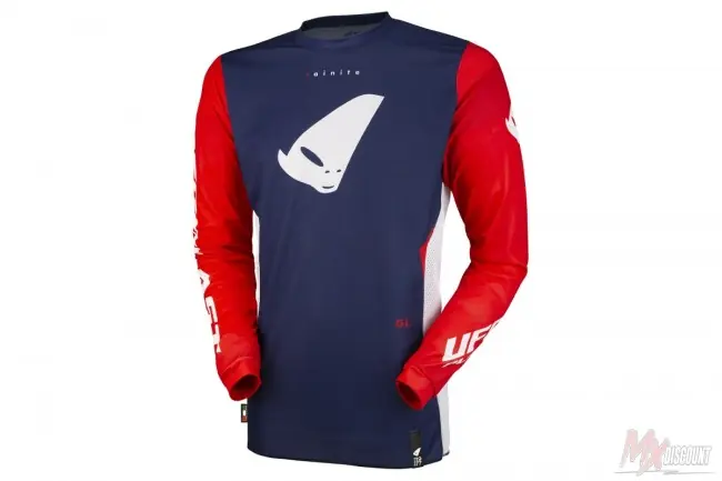 Ufo Tainite cross shirt blauw/rood l Tijdelijk Beschikbaar