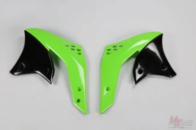 Alleen Vandaag Ufo Radiateur Kappen kawasaki kxf 250 06-08 Zwart