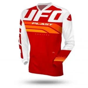 Aanbieding Ufo Horizon cross shirt rood l