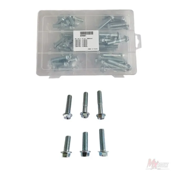 Accel moeren set m8 universeel 60 stuks Weekendaanbieding