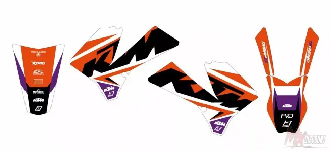 Blackbird stickerset dream 5 ktm sx 85 06-12 Direct Verzonden