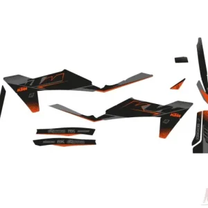 Blackbird stickerset black matt ktm sx sxf 23-24 exc exc-f 24 Veilige Betaling