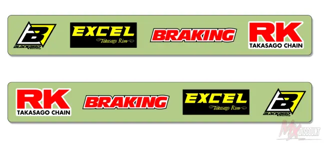 Blackbird achterbrug sticker set suzuki rm 96-22 rmz 04-25 Rechtstreeks Van De Fabrikant