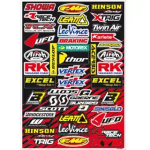 Gratis Retour Blackbird stickervel pvc sponsor kit C