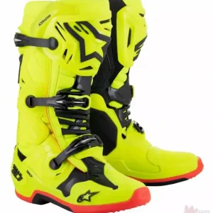 Alpinestars Tech 10 crosslaarzen fluor geel 40.5 Alleen Vandaag