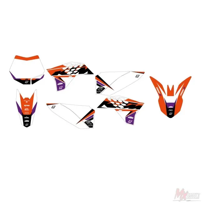 Gratis Retour Blackbird stickerset dream 5 ktm sx 50 09-15