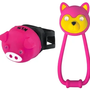 Dětské přední + zadní světlo KELLYS Animal růžové výprodej Merkproduct