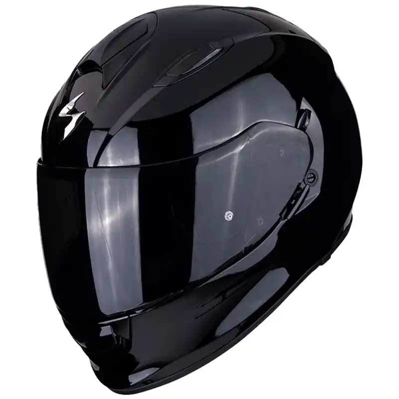 Aanbieding Scorpion Exo-491 Solid integraal motorhelm zwart glanzend XS