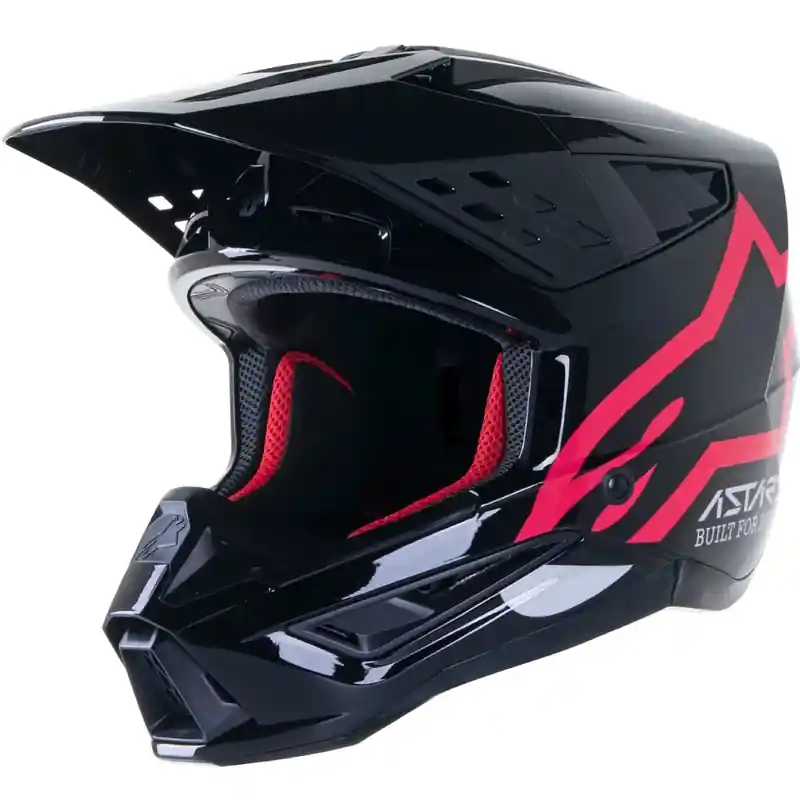 Motokrosová helma Alpinestars S-M5 Compass černo-růžová Betaalbaar