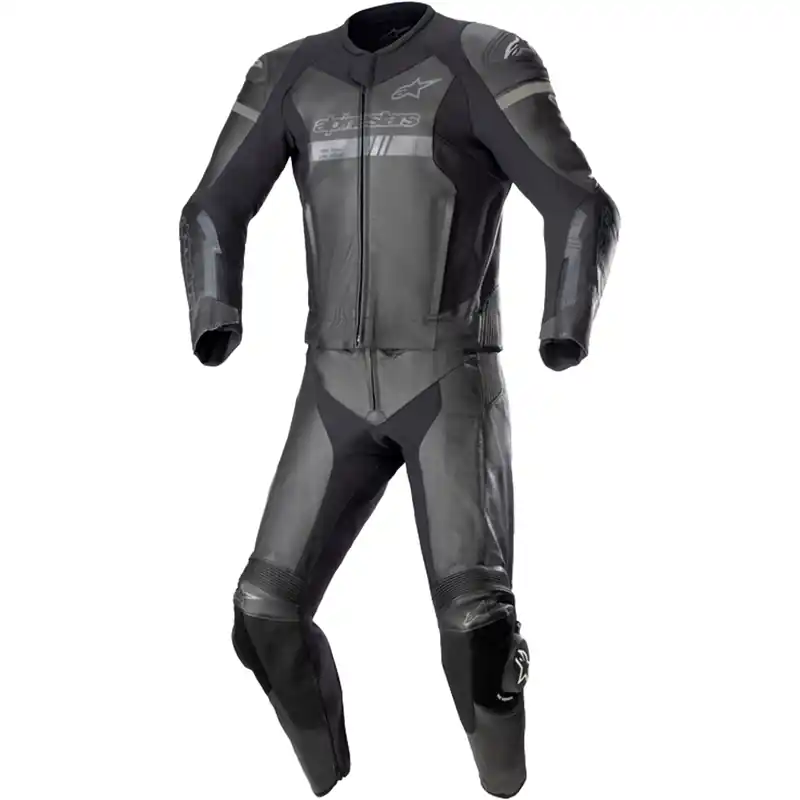Alpinestars GP Force Chaser TECH-AIR 5 compatible zwart-zwart tweedelig leren motorpak 54 Bestseller