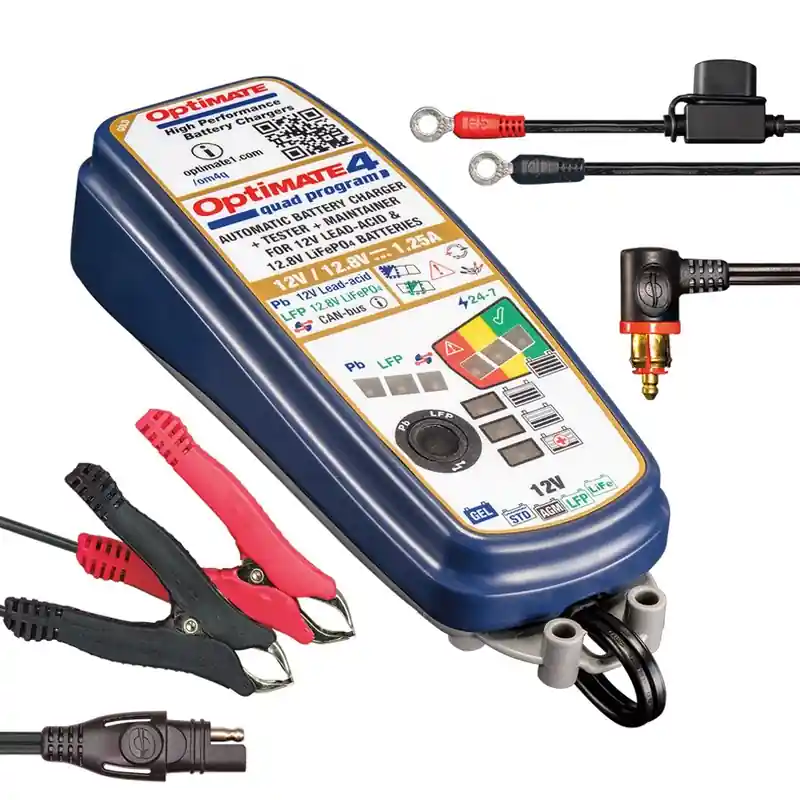 Batterijlader OPTIMATE 4 QUAD TM630-PR Laatste Versie