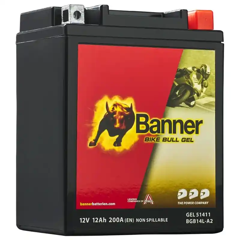 Snelle Levering Gel accu Banner Bike Bull GEL 514 11/BGB14L-A2 - GB14L-A2 12V, 12Ah, 200A