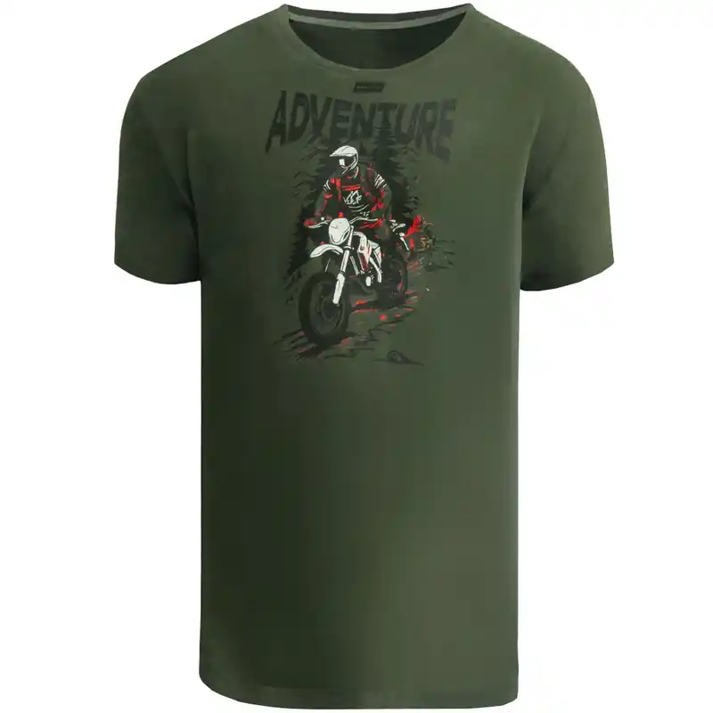 Veilige Betaling T-shirt Motozem Adventure groen S