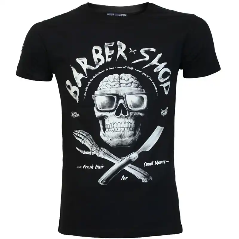 Yakuza Premium Broken Legend T-shirt - Barbershop zwart Voordeelprijs