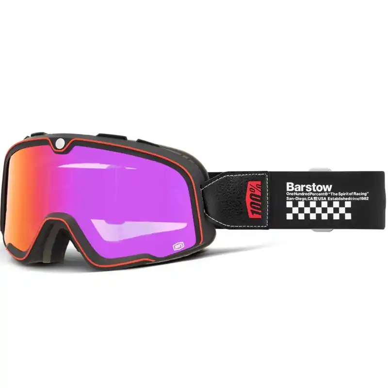 100% Barstow Erban crossbril met rood plexiglas Nu Kopen