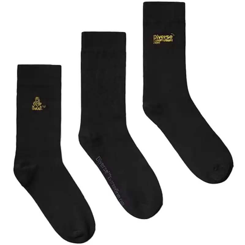 Veilige Betaling Dakar VIP Socks 3P zwarte sokkenset 39-42