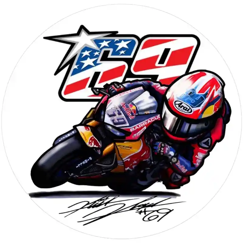 Laatste Versie Nicky Hayden ART-sticker
