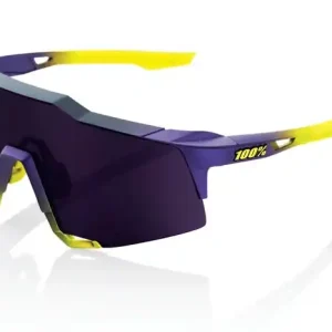 100% SPEEDCRAFT Matte Metallic Digital Brights zonnebril paars-geel (paars glas) Express Levering