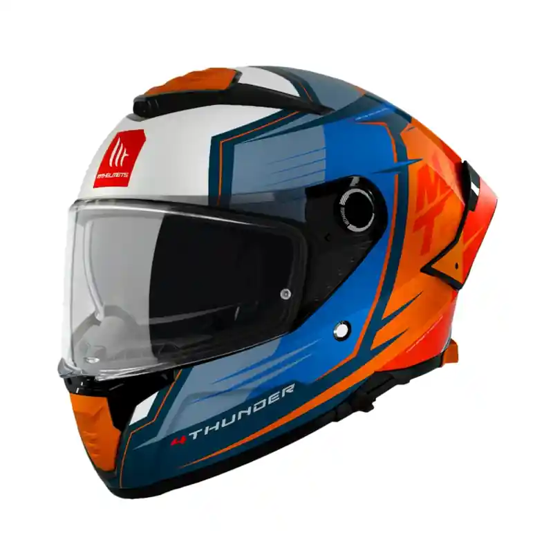 Actieprijs Integrální přilba na motorku MT Thunder 4 SV Pental B4 modro-oranžová