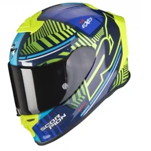 Aanbieding Integrální přilba Scorpion EXO-R1 EVO Air Victory modro-fluo žlutá