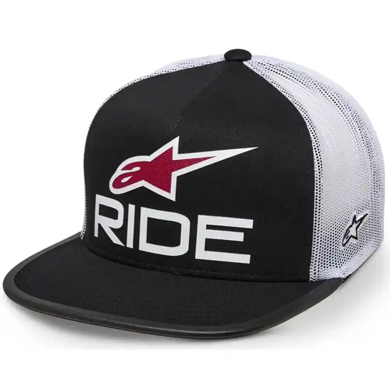 Alpinestars Ride 4.0 ER muts zwart, wit en rood Premium