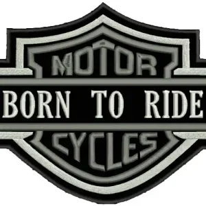 Patch Motorfietsen grijs Express Levering