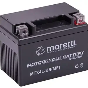 Moretti MTX4L-BS onderhoudsvrije gelbatterij, 12V 4Ah Beperkte Voorraad