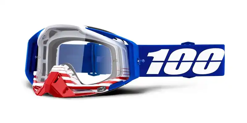 Gecertificeerd Motokrosové brýle 100% Racecraft ANTHEM (čiré plexi)