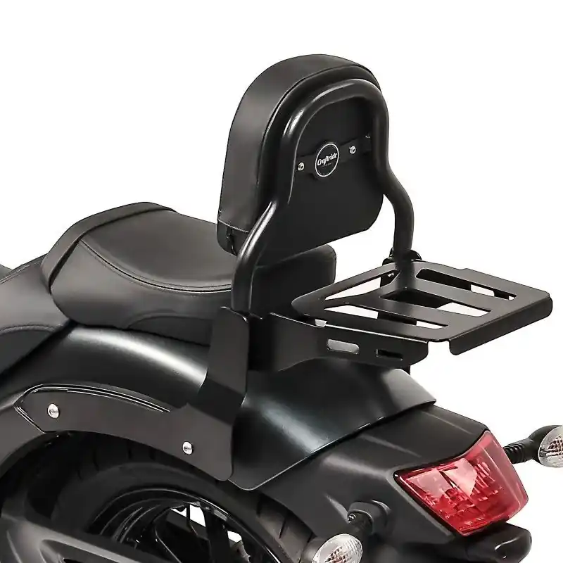 Sissybar XS3 compatibel met Kawasaki Vulcan S / Café 15-26 met bagagedrager zwart Craftride Bestseller