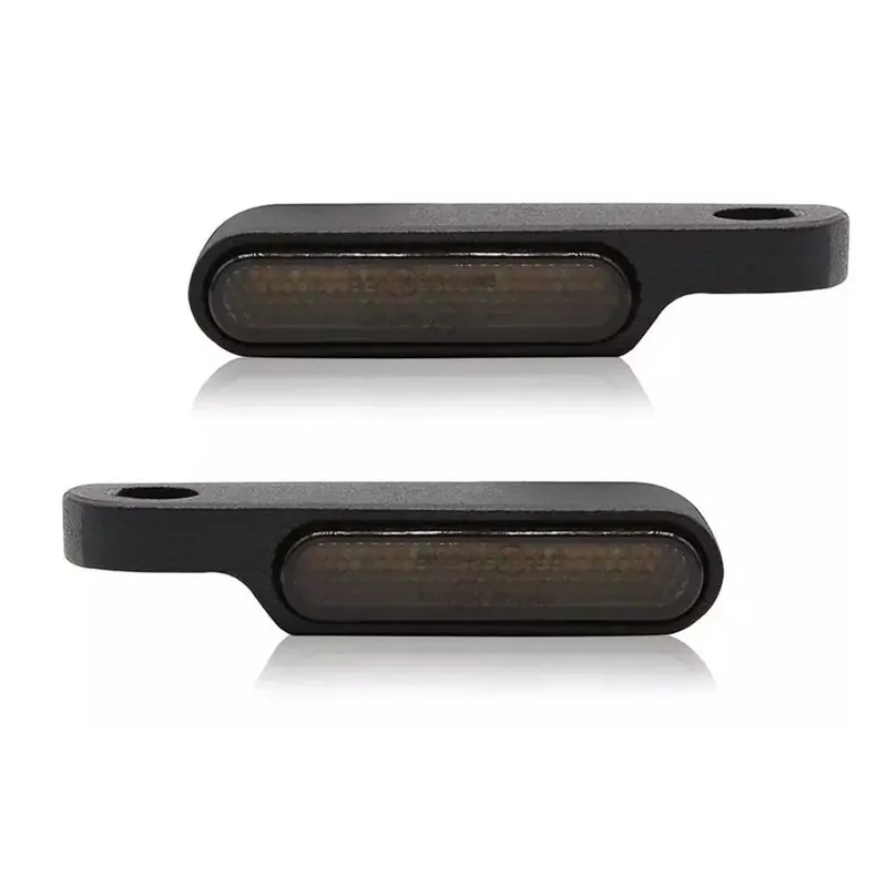 Gecertificeerd LED-stuurstandaanwijzer passend voor Harley Davidson Softail modellen Craftride RV377 Mini richtingaanwijzer met E-markering passend voor stuuruitrusting getint zwart