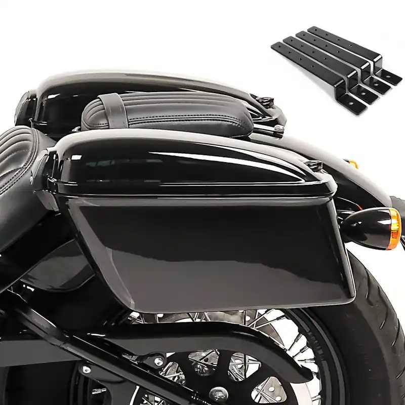 Gratis Retour Chopper Hard zadeltassen Craftride Oregon 12l met montagekit zwart