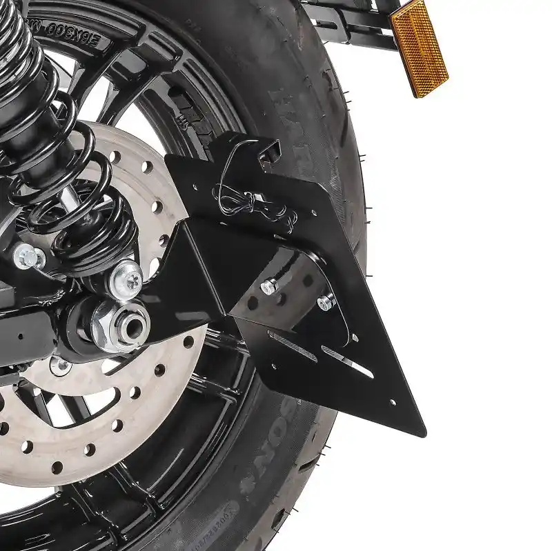 Beperkt Aanbod Kentekenplaathouder zijdelings S passend voor Harley Davidson Sportster 04-20 zwart Craftride