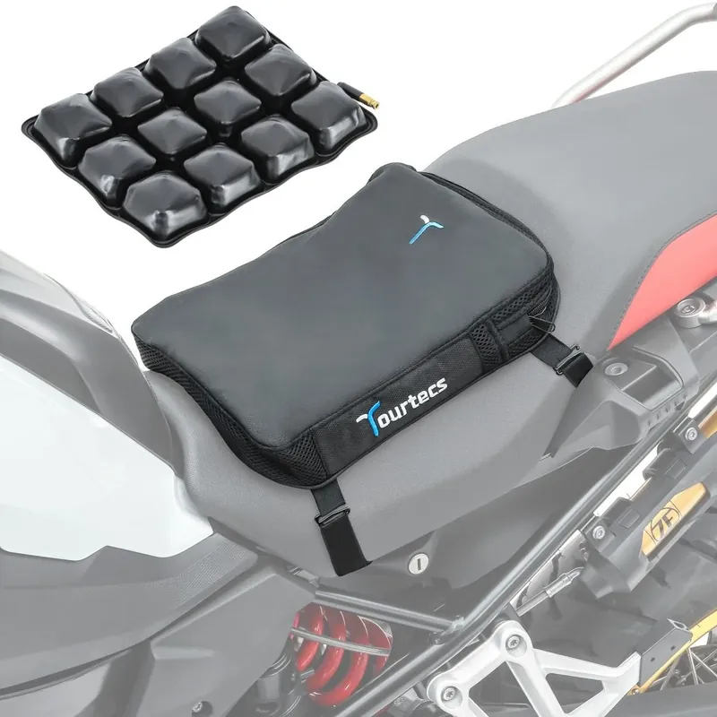 Speciale Aanbieding Motorfiets Lucht Zadelkussen Tourtecs Air Deluxe S Comfort Zadelkussen in zwart