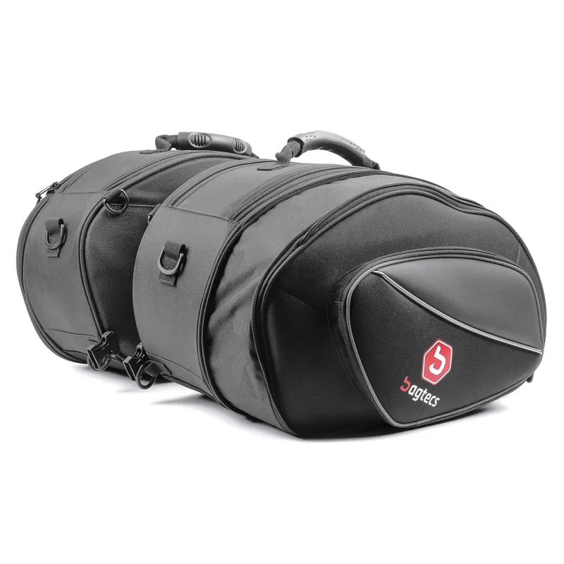 Motor Zadeltas Bagtecs SP3 Zijkoffer paar 36-60 Liter zwart Hoge Kwaliteit