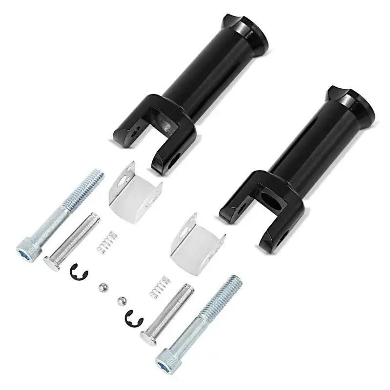 Voetsteunhouder passagier passend voor Harley Davidson Softail Low Rider S / ST 20-26 Craftride zwart Merkproduct