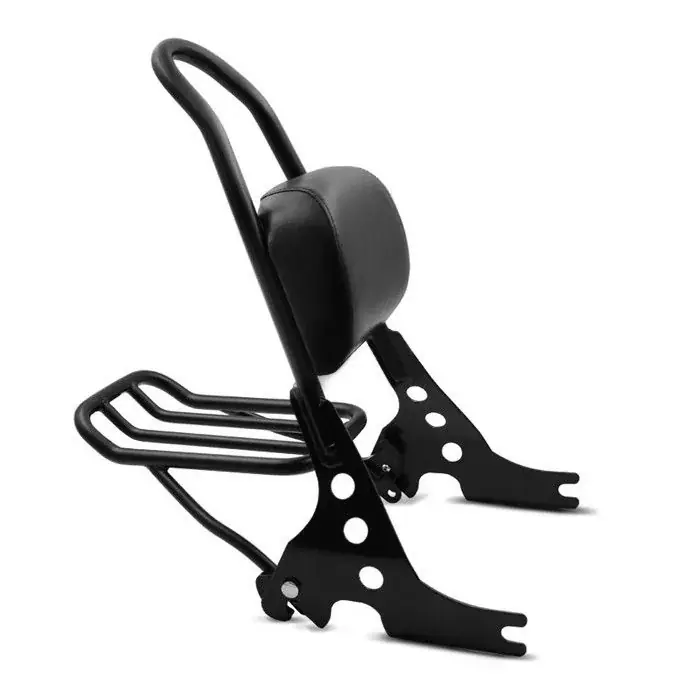 Fabrieksprijs Sissybar passend voor Harley Davidson Sportster 883 Iron 09-20 Craftride Fast Rider-M incl. Bagagerek zwart