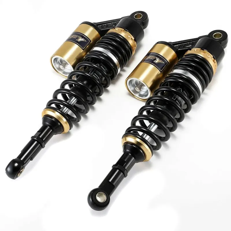 Korting Motor schokbrekers achter 360mm schokdempers universeel Zaddox RS2 zwart-gold