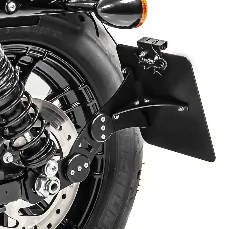 Beste Prijs Kentekenplaathouder zijdelings passend voor Harley Davidson Sportster 04-20 Craftride zwart