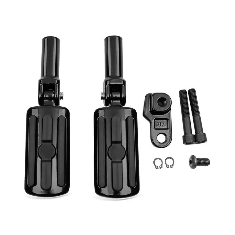 Voetsteun passagier Set passend voor Harley Davidson Softail Slim 12-17 + Voetsteunhouder Craftride S-D1 Premium