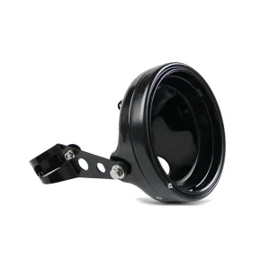 Motor koplamp behuizing 7" met vork beugel 35-43mm Craftride zwart Lage Kosten