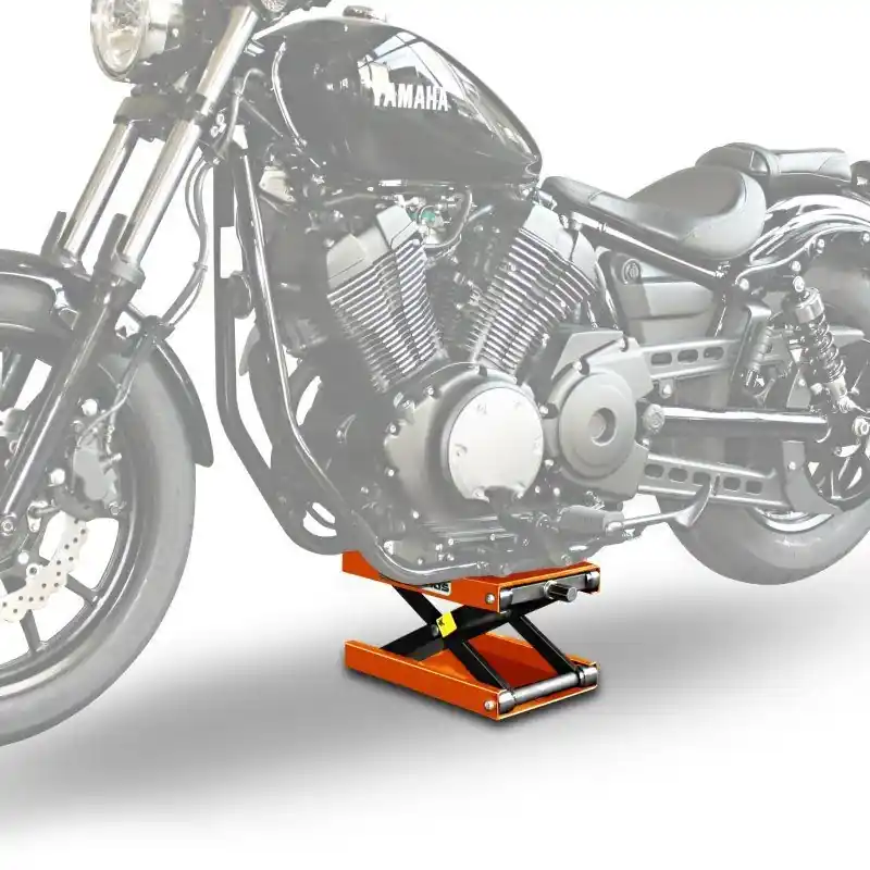 Gratis Retour Motorfiets Motorlift ConStands Mid-lift M Hefbrug geschikt voor Chopper 500kg met crank in oranje