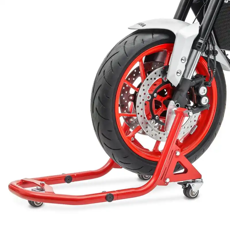 Paddockstand voorwiel Motor mover manoeuvreerhulp Constands XB2 rood Favoriet