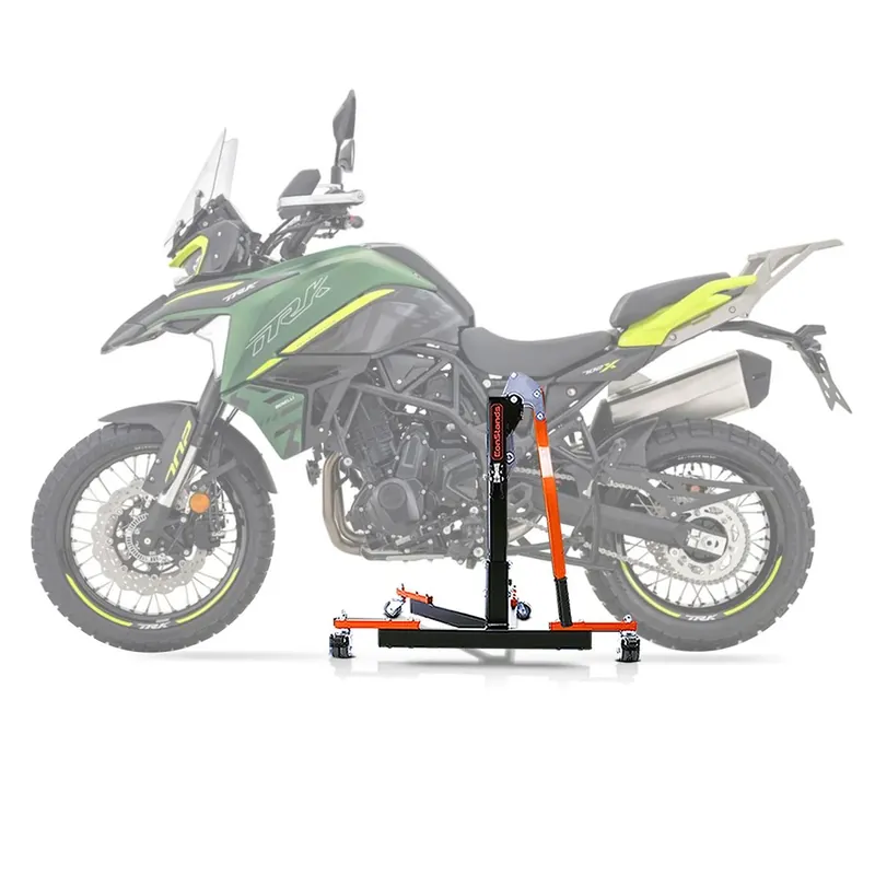 Direct Verzonden Center Paddock Stand opvouwbaar voor Benelli TRK 702 23-25 Lift ConStands Power Flex oranje