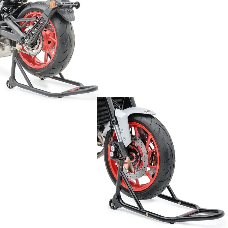 Dagaanbieding Set: Paddock stand Achter Wiel ST Racing mat + Paddock stand motor voorwiel Front