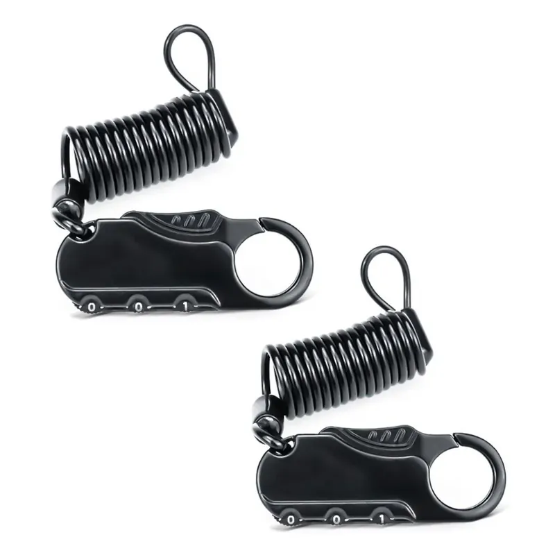 2x Helm slot motorfiets Tourtecs combinatie slot zwart Discount Set Koopje